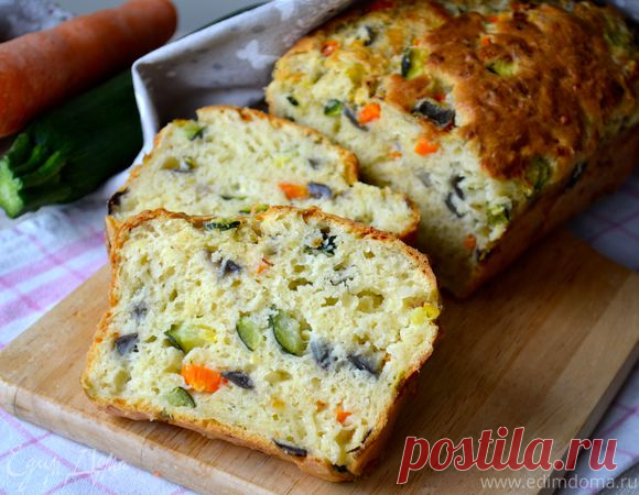 Закусочный кекс с овощами | Официальный сайт кулинарных рецептов Юлии Высоцкой