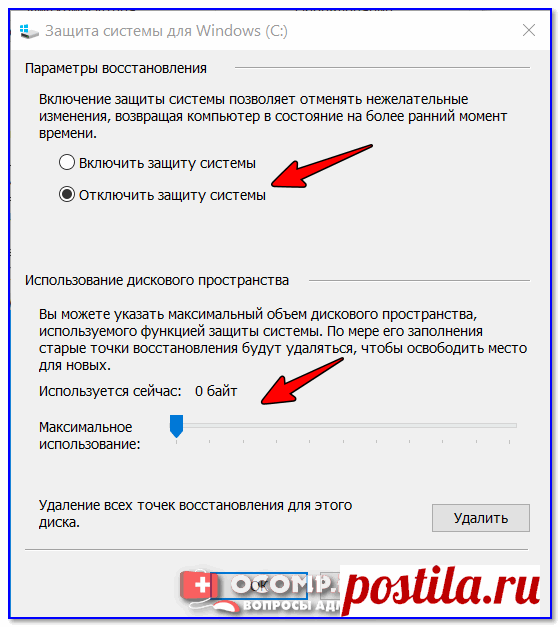 Куда пропадает место на диске 
