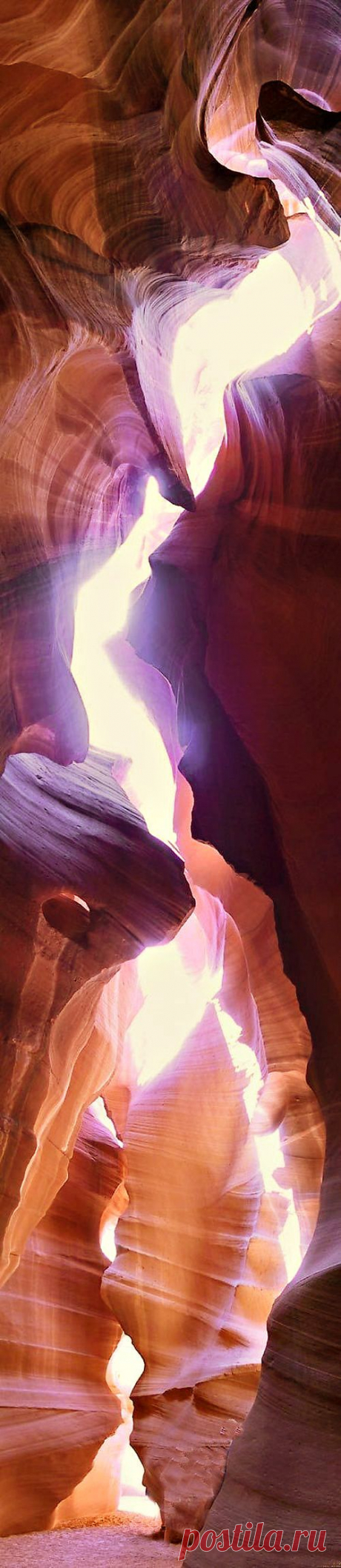 A really cool shot of Antelope Canyon, Arizona. From Navajo Nation Parks via @Dave Bird Burrows