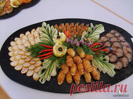 Рыбный букет с копченым сыром