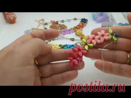 Diy video tutorial #collana #necklace ,,BELLA PRIMAVERA,, 🥰❤🧡 #earrings #orecchini
