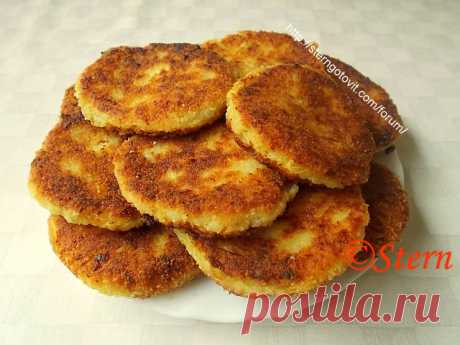 Кабачковые котлеты с картошкой и сыром