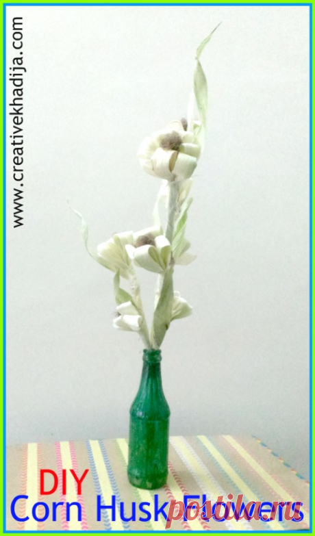 How To Make Corn Husk Flowers Bouquet for Fall
