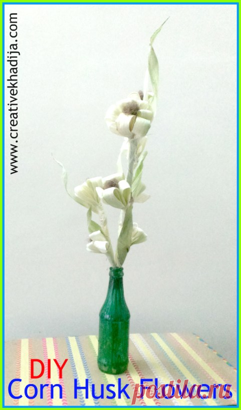 How To Make Corn Husk Flowers Bouquet for Fall