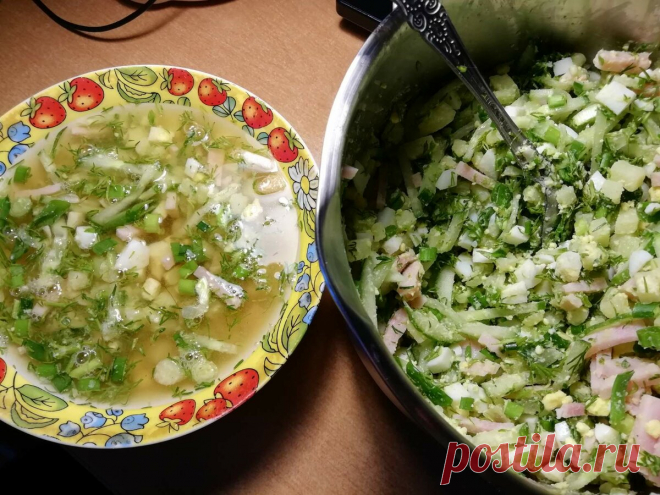 Похмельная окрошка - блюдо, которое я готовлю 1 января. Ставит на ноги моментально | Кулинарный техникум | Яндекс Дзен