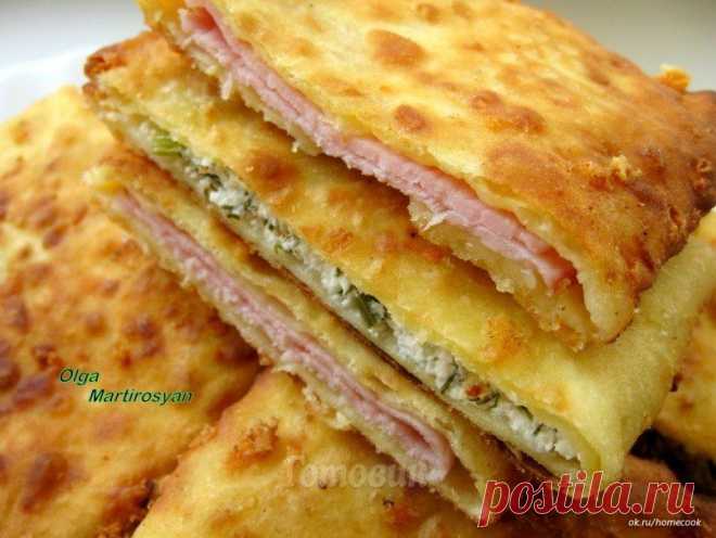 СЫРНЫЕ ЛЕПЁШКИ  С НАЧИНКОЙ