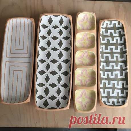 Rectangular platters. #courtneymartinpottery #contempor | Courtney Martin Pottery