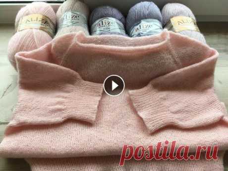 МОДНЫЙ,СТИЛЬНЫЙ ПРОСТОЙ ПУЛОВЕР СПИЦАМИ! Alize Angora Gold МОЙ ОТЗЫВ. Друзья, спасибо, что заглянули на мой канал, что посмотрели это видео, постаивли пальчики вверх и поделились со своими друзьями. Если вы захотите меня...