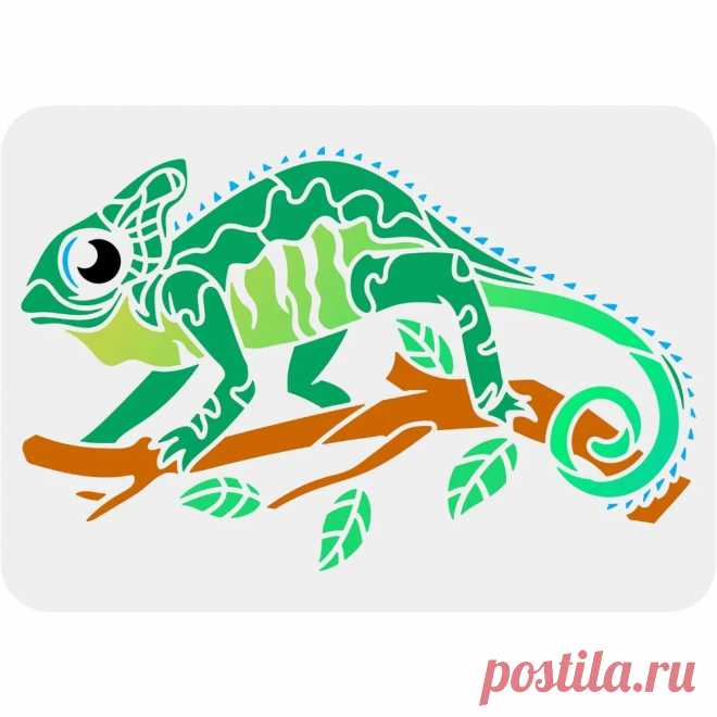 Plantilla de pintura de camaleón reutilizable, 8,3x11,7 pulgadas, plantilla de dibujo de camaleón, plantilla de pintura de patrón de arte DIY - AliExpress