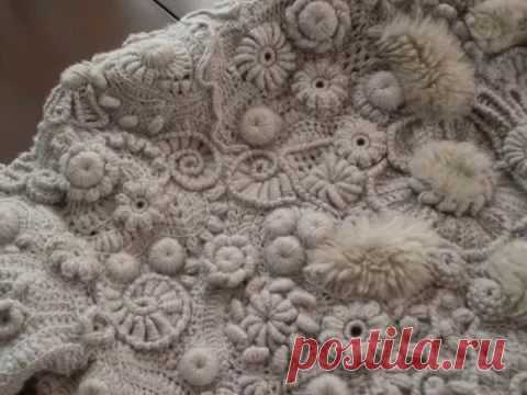 Потрясающая куртка в технике фриформ от Ольги Масагутовой. МК