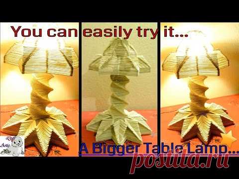 Popsicle Table Lamp || Ice Cream Stick Craft || Popsicle Diy || Popsicle Art || DiyArtiePie
