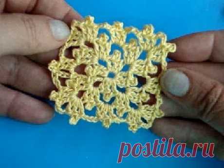 Вязание крючком - Урок 207 - Как вязать квадрат - crochet square — Яндекс.Видео