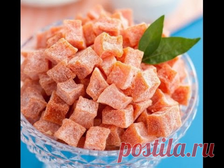 Цукаты из тыквы. Тыквенные цукаты с лимоном.