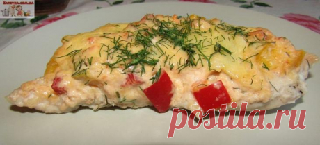 Куриное филе с овощами в духовке