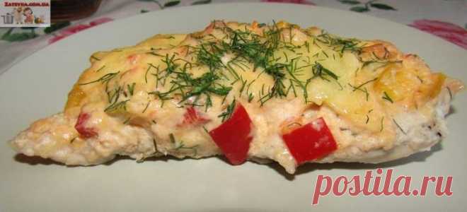 Куриное филе с овощами в духовке
