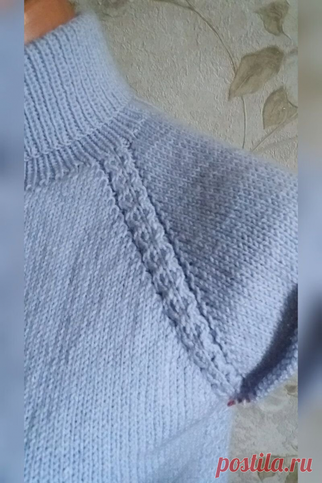 Вязание свитера регланом сверху | Самый простой расчёт горловины на любой размер | Мир Вязания | Пульс Mail.ru