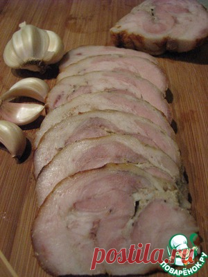 Рулет из свинины - кулинарный рецепт