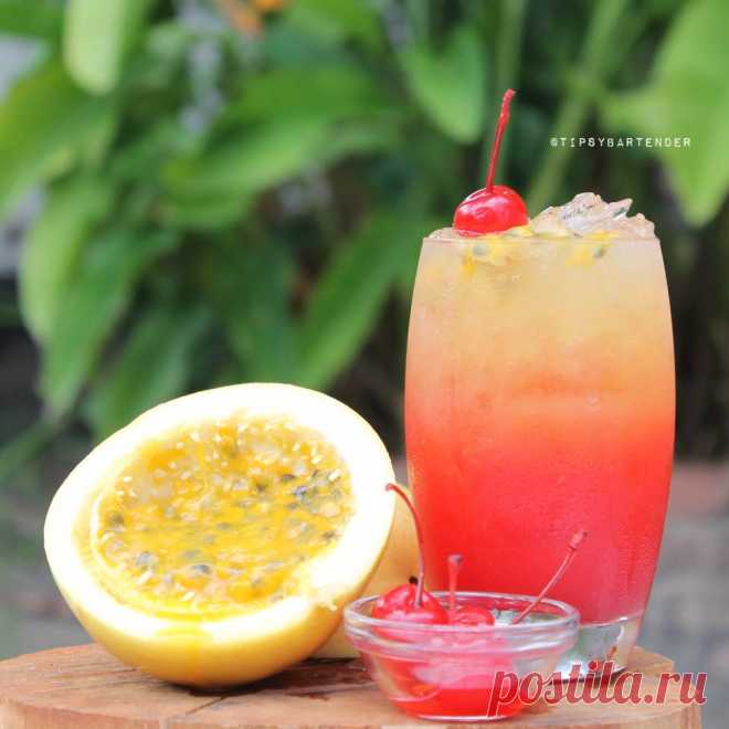 Exotic Passion Watermelon Cocktail - TipsyBartender.com