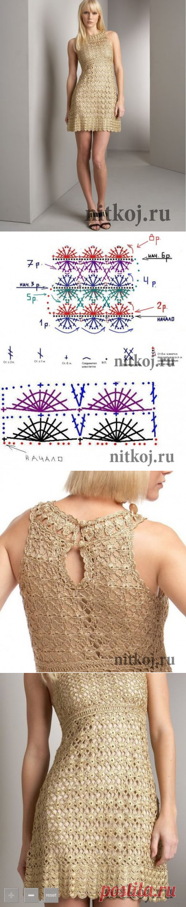Ажурное вязание платья крючком » Ниткой - вязаные вещи для вашего дома, вязание крючком, вязание спицами, схемы вязания