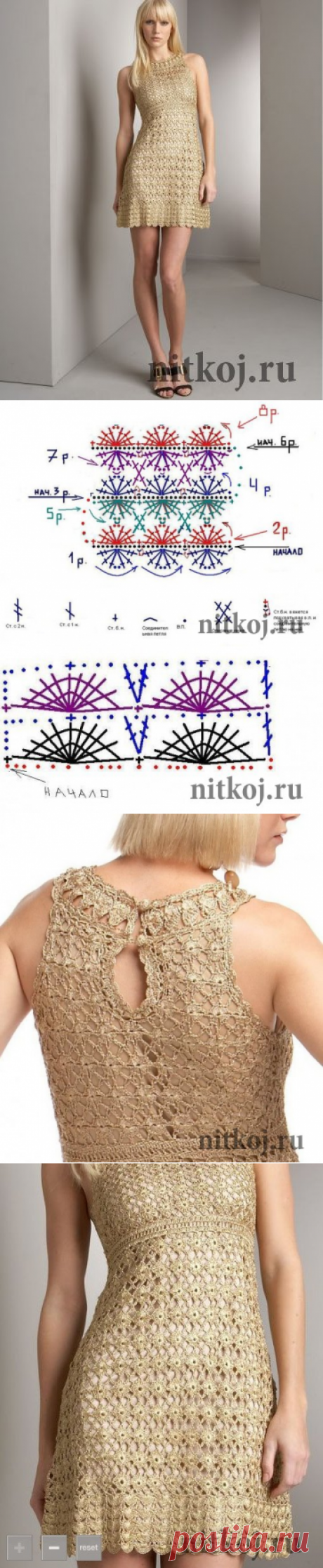 Ажурное вязание платья крючком » Ниткой - вязаные вещи для вашего дома, вязание крючком, вязание спицами, схемы вязания