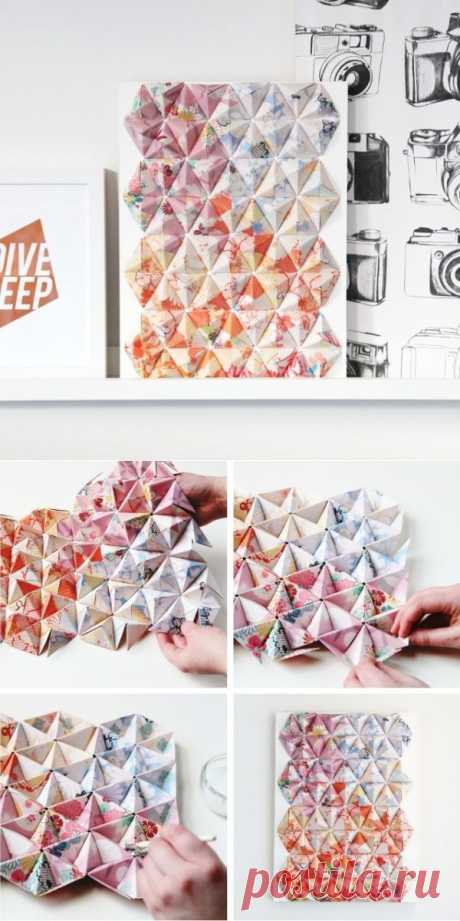 3D оригами для украшения интерьераДом-Цветник | Дом-Цветник