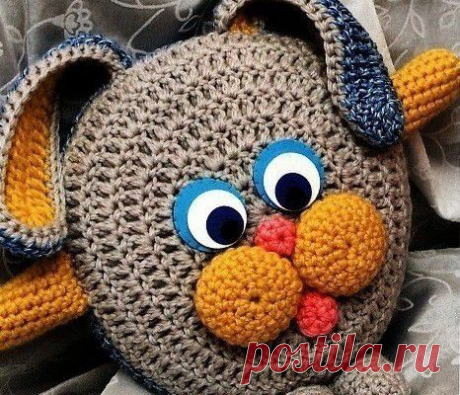 Красивое вязание | Игрушка-подушка &quot;Заяц&quot;