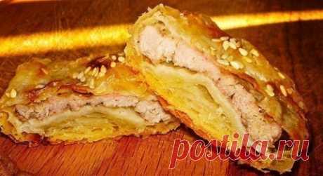 Очень вкусный и простой в приготовлении рецепт, даже школьник справится! Отбивные в слоеном тесте