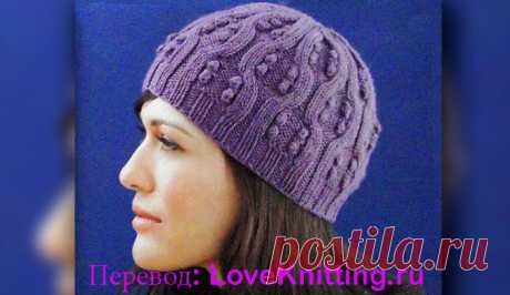 Шапка с «шишечками». Спицами. / Loveknitting.ru