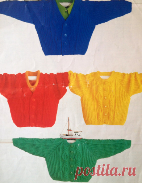 knitting pattern PDF for baby to child cable cardigans in dk yarn 16 to 28 inches This item is a PDF file of the knitting pattern for these gorgeous cardigans. Suitable for new babies right up to 28 inch chest. A lovely pattern.    The pattern will be available for download upon receipt of payment, for you to print out or read from your computer.    The items are knit in double knitting yarn.