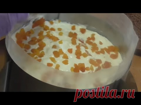 Сметанно - творожный крем. Формирую торт. Юлия Клочкова. Sour cream torozhnyj cream. Make cake.
