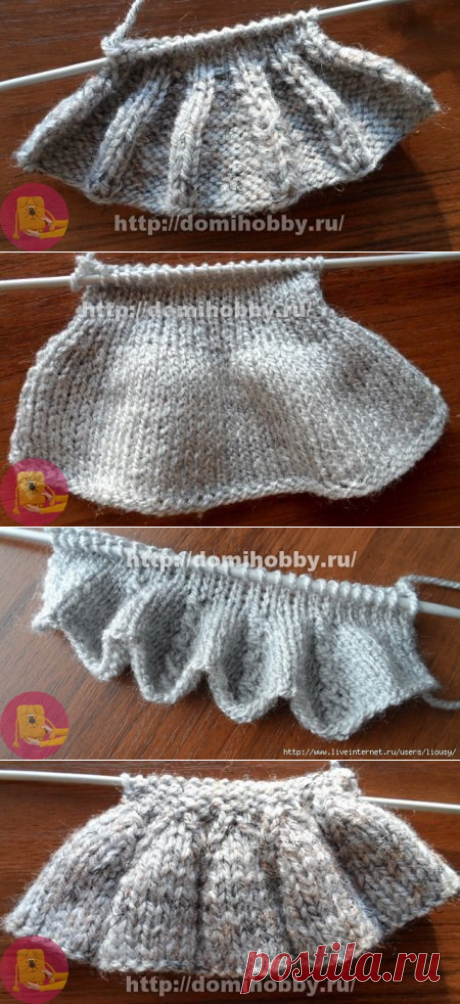 Вязание рюши спицами — Сделай сам, идеи для творчества - DIY Ideas