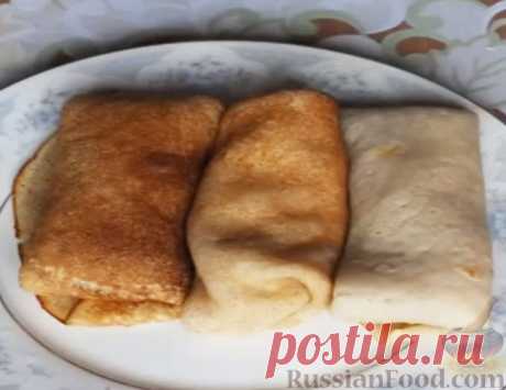 Рецепт: Блины без яиц на газированной воде на RussianFood.com