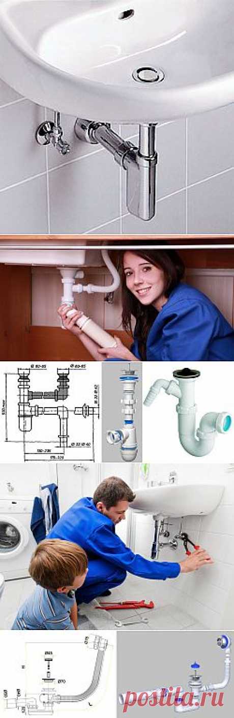 Инструкция по установке сифона в ванной и на кухне своими руками