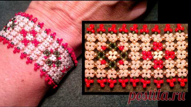Beading4perfectionists : Pondo stitch Christmas bracelet advanced beading tutorial Pondo stitch beginners version : http://www.youtube.com/watch?v=daVaYEE0v58My Etsy shop with pdf files : https://www.etsy.com/shop/b4pbakupFollow me on faceb...