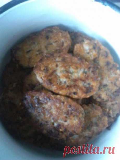 Котлеты из овсянки с грибами