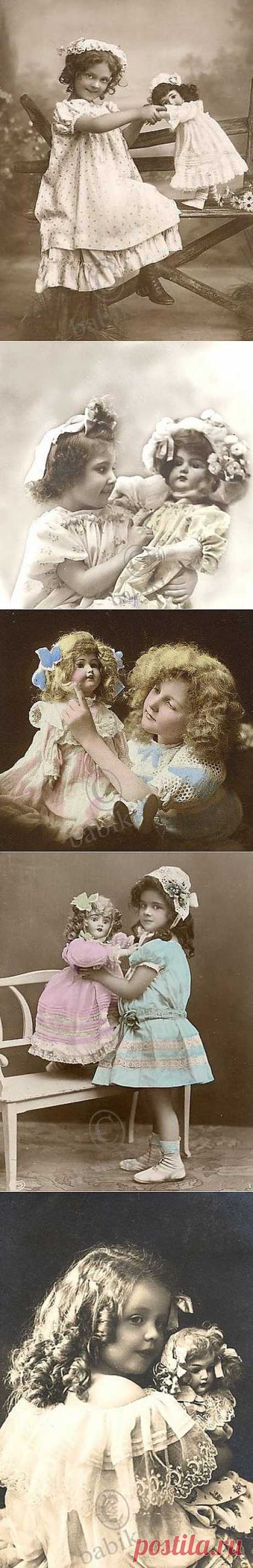 Красивые фото - ретро дети с ретро куклами / Красивые картинки, фото кукол / Бэйбики. Куклы фото. Одежда для кукол