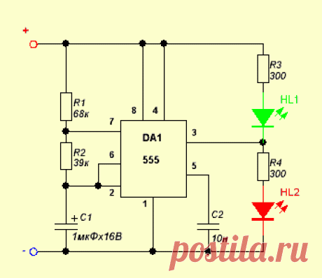 РадиоКот :: Теория и практика применения таймера 555. Часть первая.