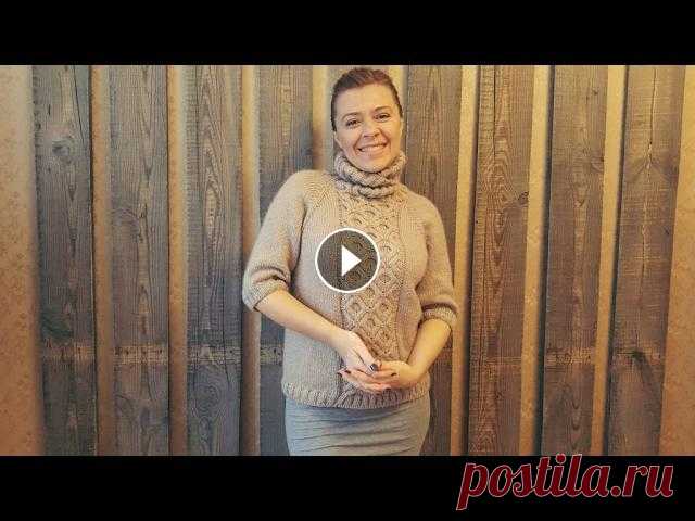 Свитер РЕГЛАНОМ СВЕРХУ С РОСТКОМ. Спицами. МК. Часть 1. В 1-й части рассчитаем реглан и росток, свяжем росток! Так как эта часть МК продолжается аж полтора часа, я сделала для вас тайминг - содержание в мин...