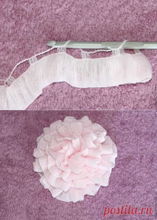 МК. Делаем цветок из Adelia Ruff - Ярмарка Мастеров - ручная работа, handmade