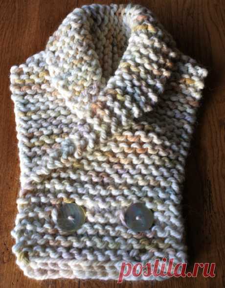 Amazing Knitting: Warm & Cozy Collar Scarf with Buttons - Free Pattern