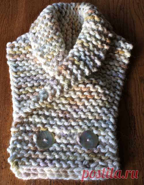 Amazing Knitting: Warm & Cozy Collar Scarf with Buttons - Free Pattern