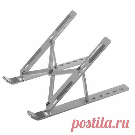 Folding laptop stand computer rack cooling pad portable support base desktop lifting radiator for notebook below 17'' Sale - Banggood.com