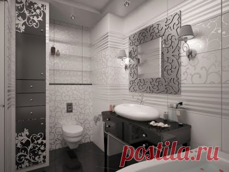 ⚫Дизайн Современного гостевого санузла в стиле арт-деко ,Latest beautiful bathroom designs