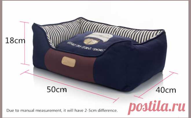 Blue Ocean Стиль Кровати Собаки Пират Флот Pet Коврики Hundebett Собака Кровати Для Маленьких Собак 19.69 