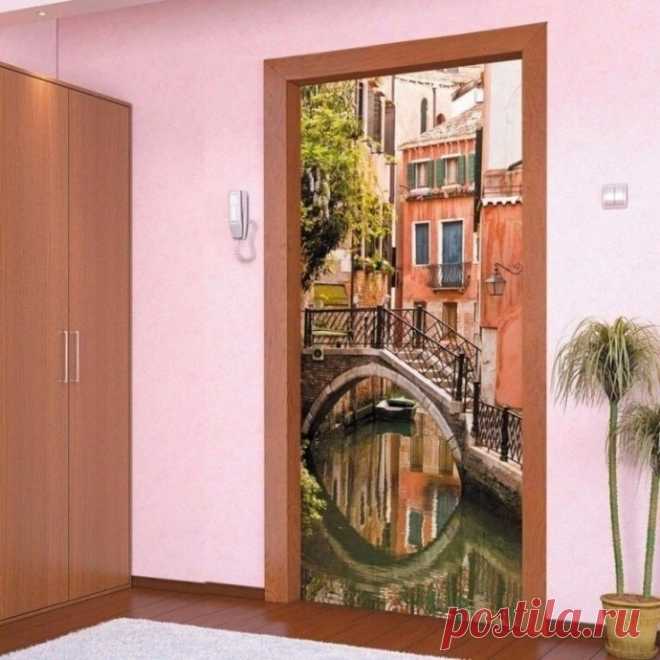 Фотообои на дверь как креативное решение интерьера