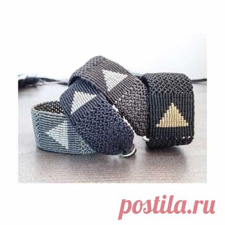the vibe | #lovemade #triangle #cuff #our_friends_are_our_fave #featherbox | | Macrame Bracelets