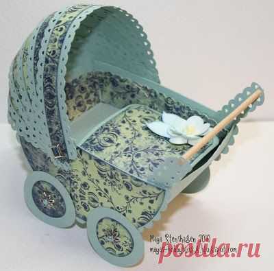 Mayas Hobbyblogg: DT InkyWings; Barnevogn tut/ Baby-pram tut ;)