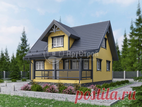Каркасный дом 7,0х9,0 «БЕРГЕН»