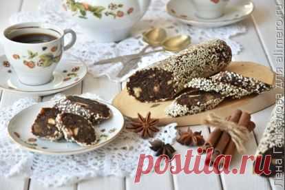 👌 Постный десерт - сладкая колбаска из сухофруктов и орехов, рецепты с фото