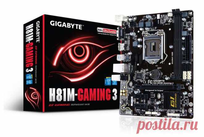 Ferra.ru - Материнская плата Gigabyte GA-H81M-Gaming 3 предлагает игровые опции на Intel H81